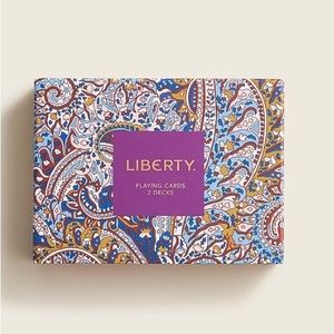 J. CREW Liberty London Print Playing Cards New With Tag